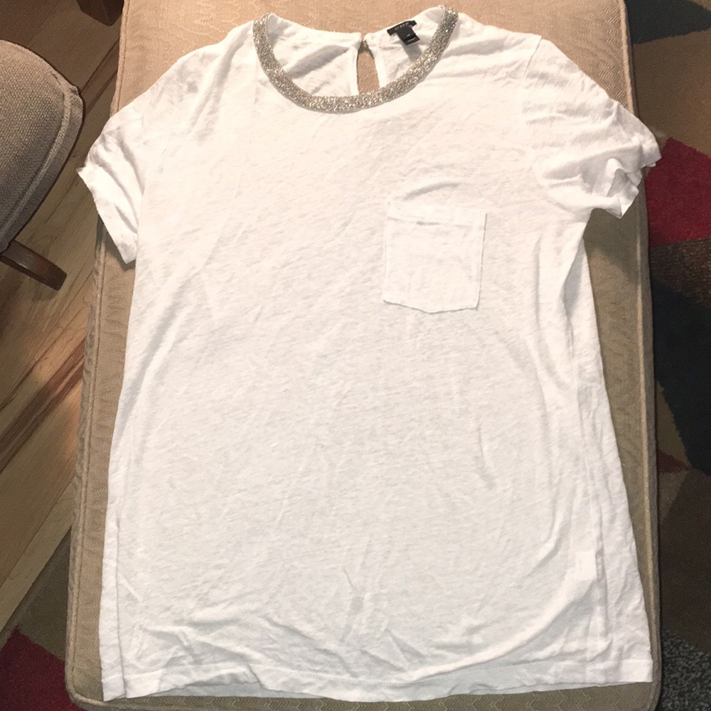 White J. Crew T-shirt.